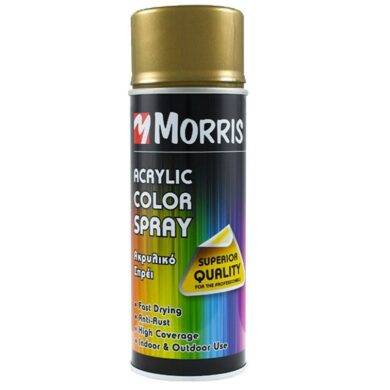 Ακρυλικό σπρέι χρώματος Morris Χρυσό Σατινέ Ral 1036 400 ml