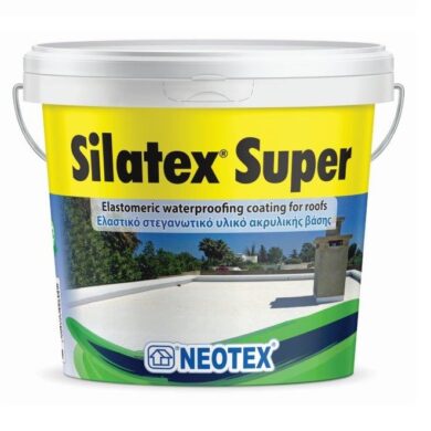 Μονωτικό Ακρυλικό Στεγανωτικό Ταράτσας Neotex Silatex Super