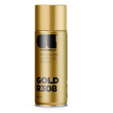 Ακρυλικό χρώμα σε σπρέι Cosmoslac Χρυσό R308 400 ml