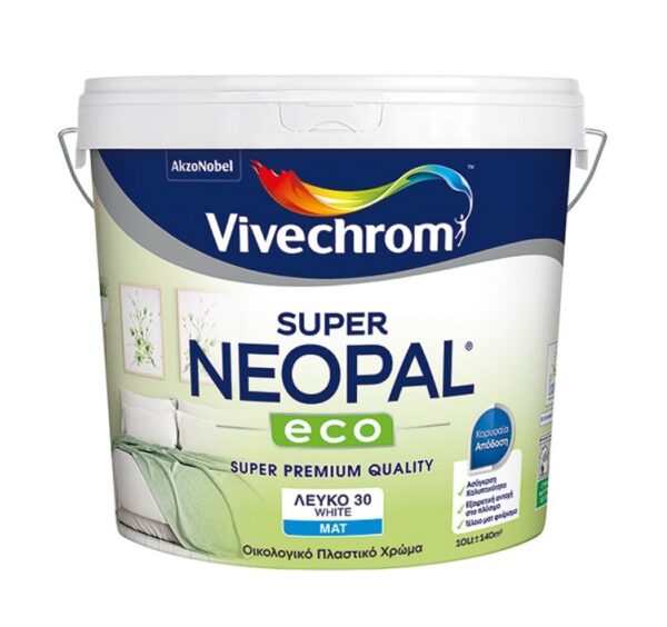 Πλαστικό Χρώμα Super Neopal Eco Λευκό