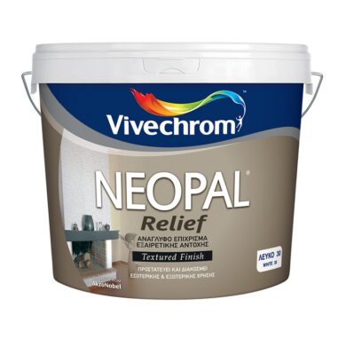 Ανάγλυφο διακοσμητικό επίχρισμα Vivechrom Neopal Relief Λευκό