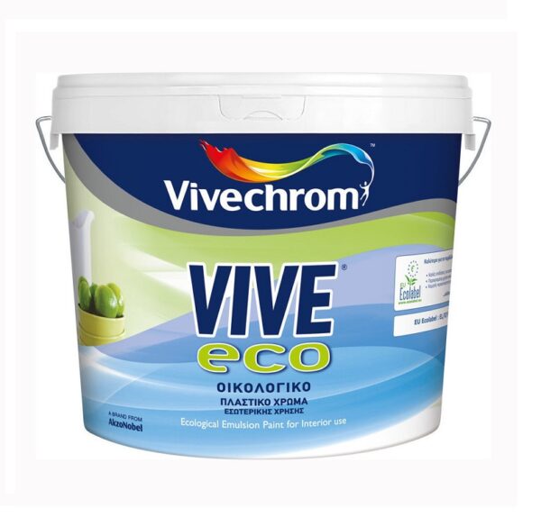 Πλαστικό Χρώμα Vivechrom Vive Eco Λευκό