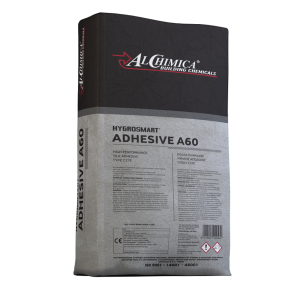 Κόλλα πλακιδίων HYGROSMART®-ADHESIVE A60 πίσω μέρος